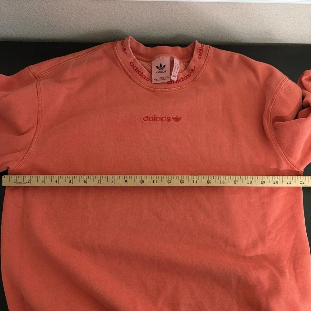 Adidas Unisex Coral‎ Small Pullover Sweatshirt Crewneck - Picture 8 of 9